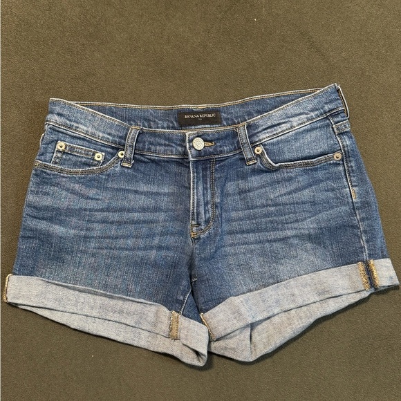Banana Republic Pants - Banana Republic Blue Jean Shorts with Rolled Cuffs